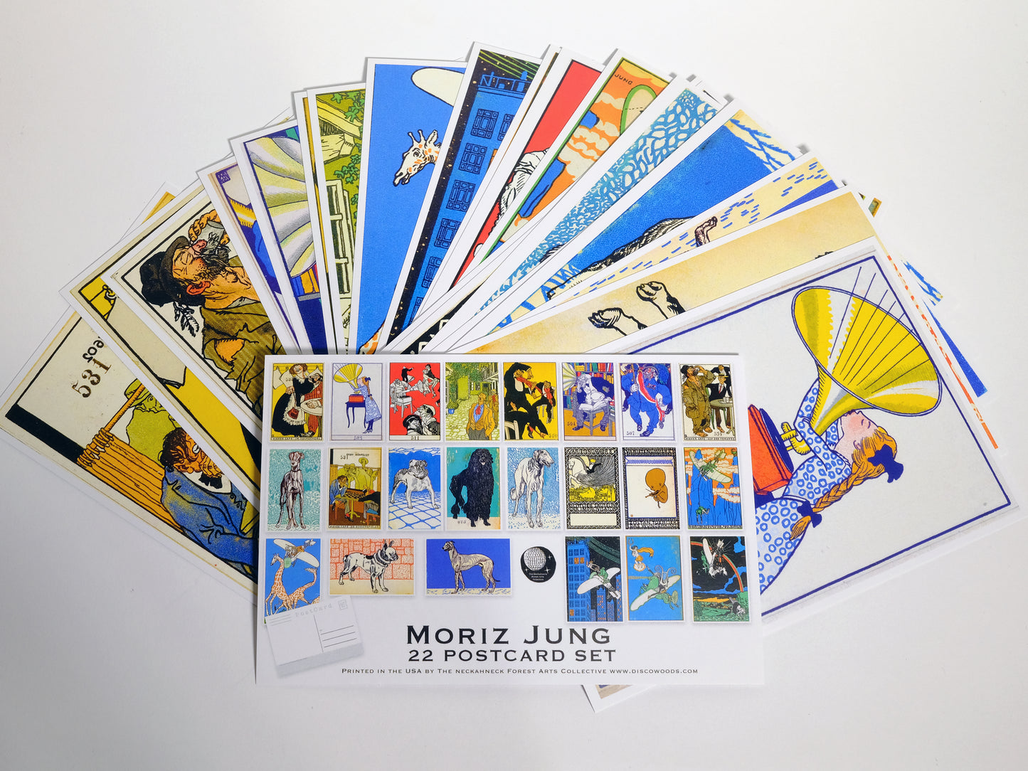 Moriz Jung Artist Postcards- Set of 22