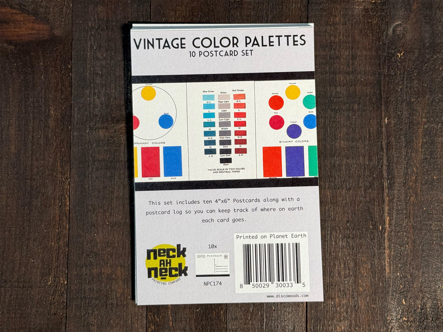 Vintage Color Theory Postcards - Set of 10