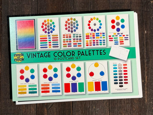 Vintage Color Theory Postcards - Set of 10