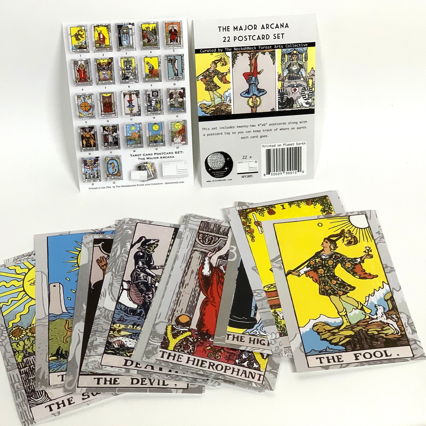 The Major Arcana Tarot Postcards - Set of 22
