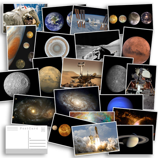 Space and Planet Postcard Pack - Set of 33