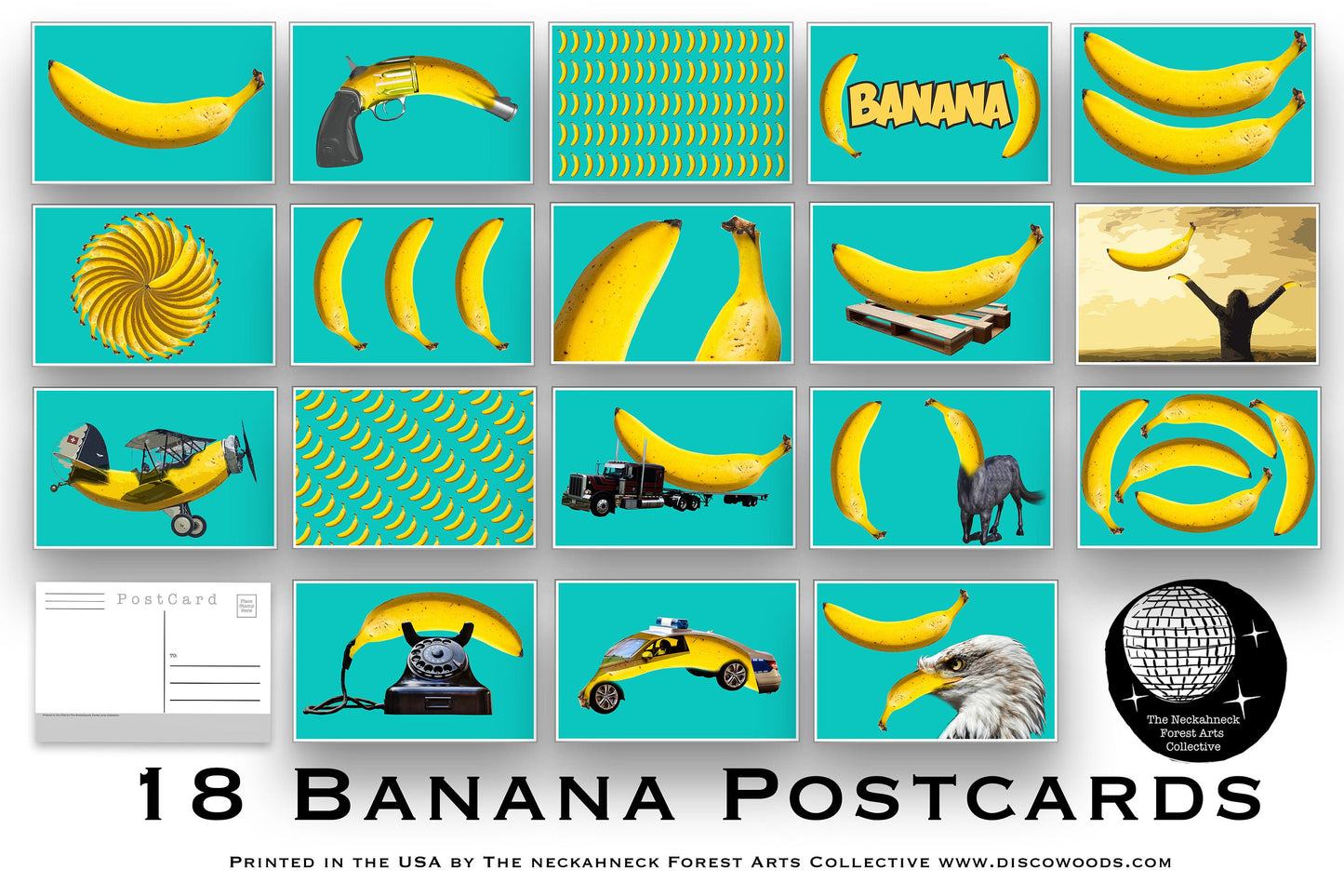 Banana Postcards - Set of 18