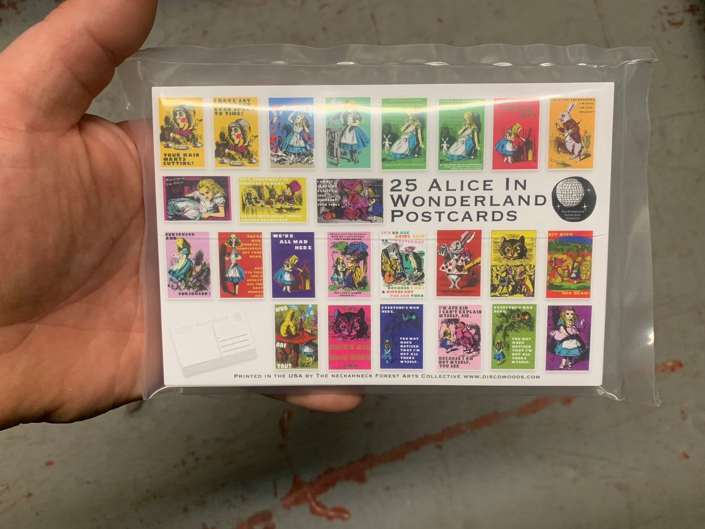 Alice in Wonderland Postcards - Set of 25