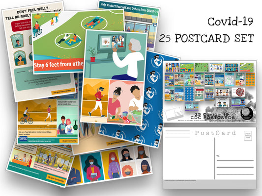 Covid 19 Postcards - Set of 25