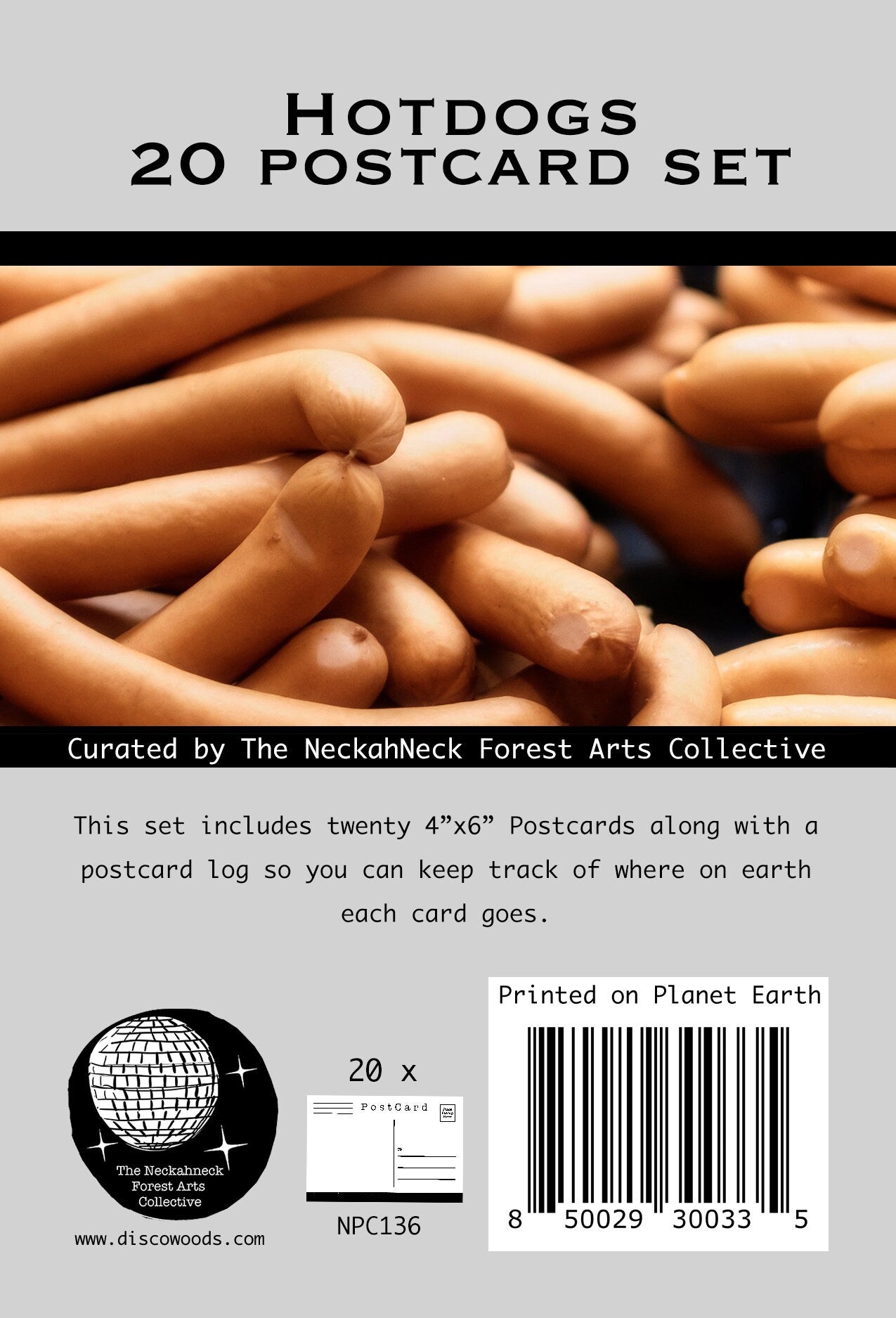 Hot Dog Postcards - Set of 20