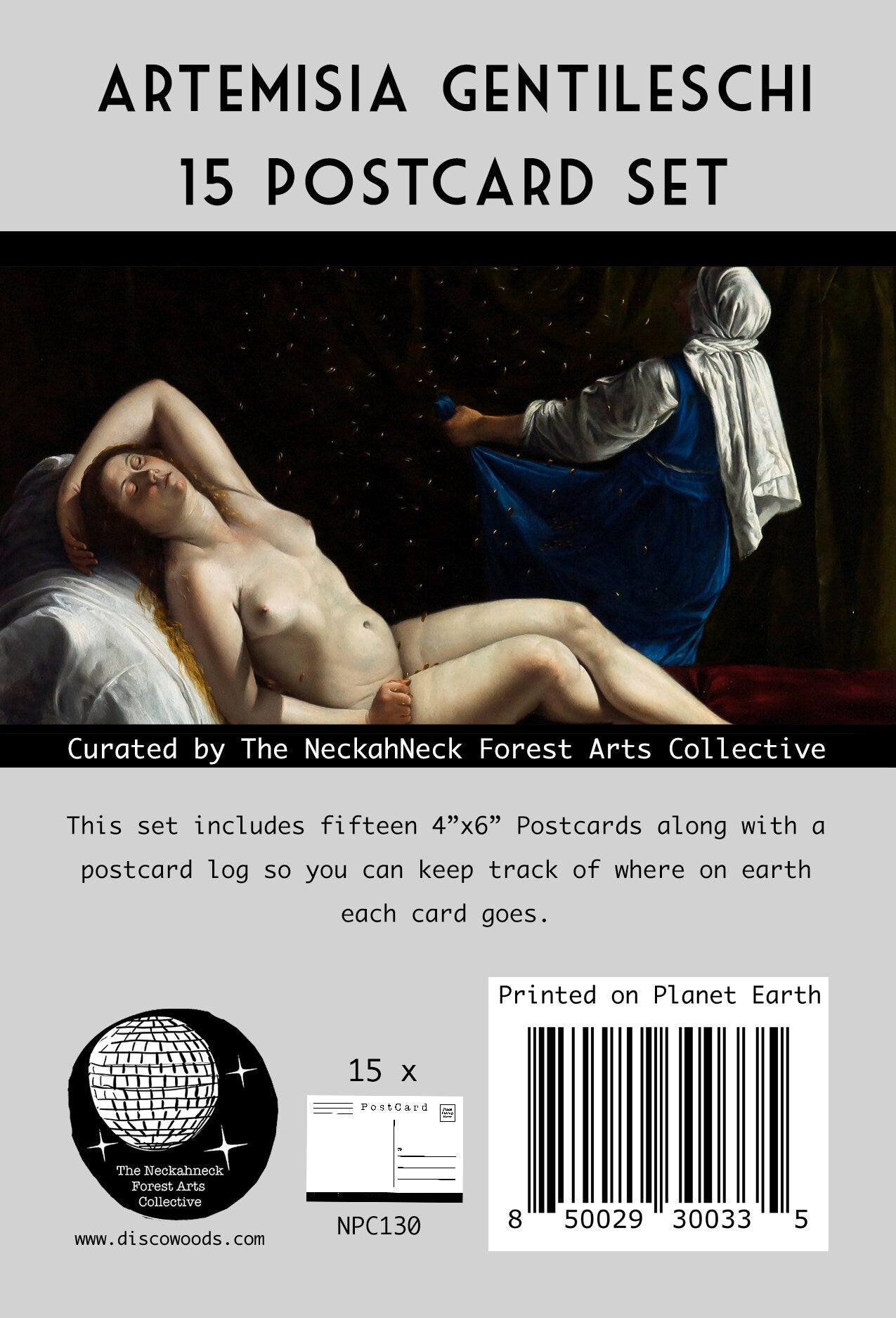 Gentileschi Paintings Postcards - Set of 15
