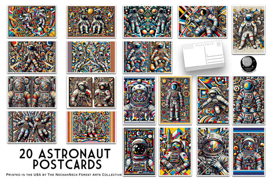 Astronaut Postcards - Set of 20