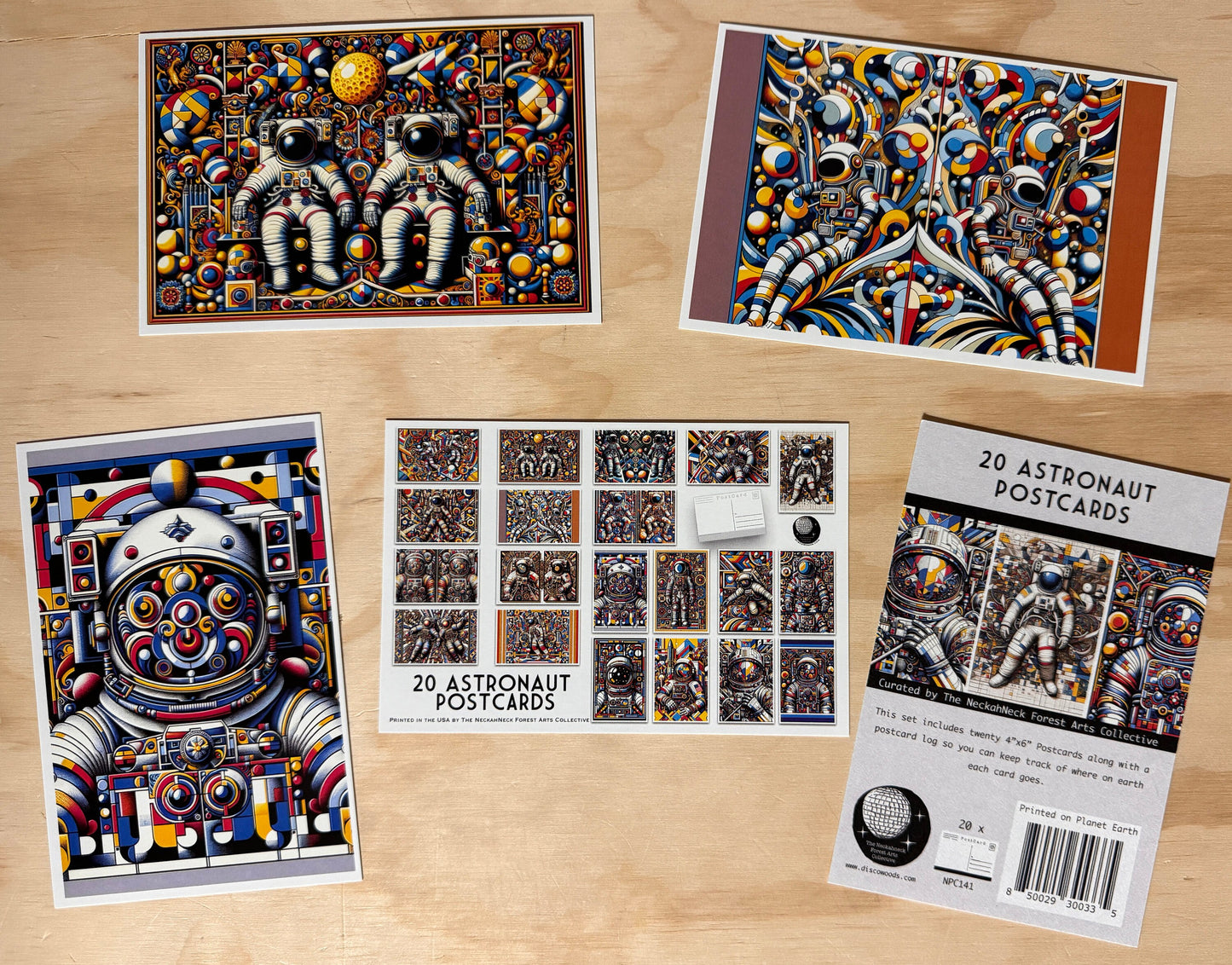 Astronaut Postcards - Set of 20