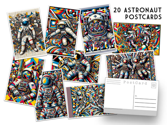 Astronaut Postcards - Set of 20