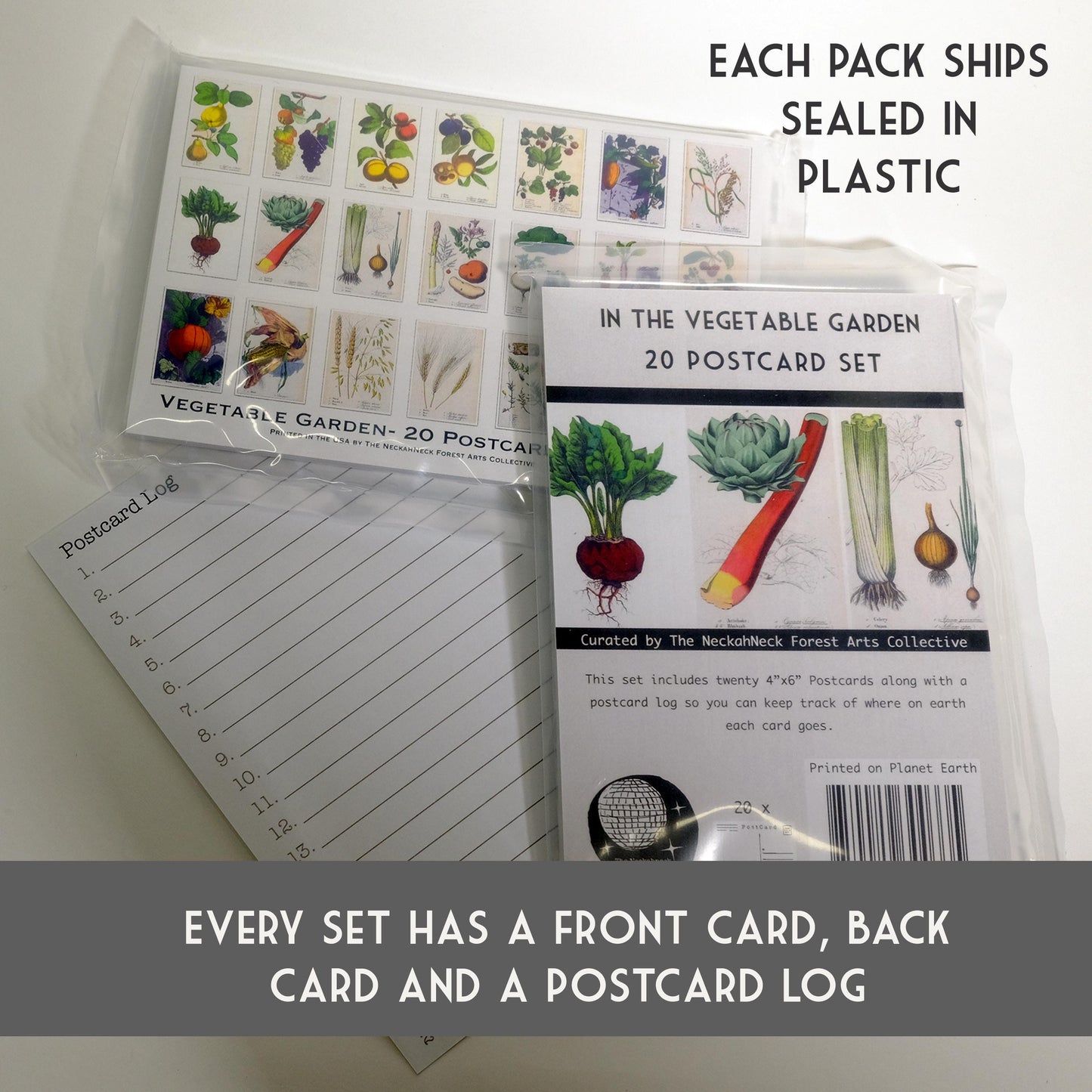 Vegetable Garden Postcards – Set of 20