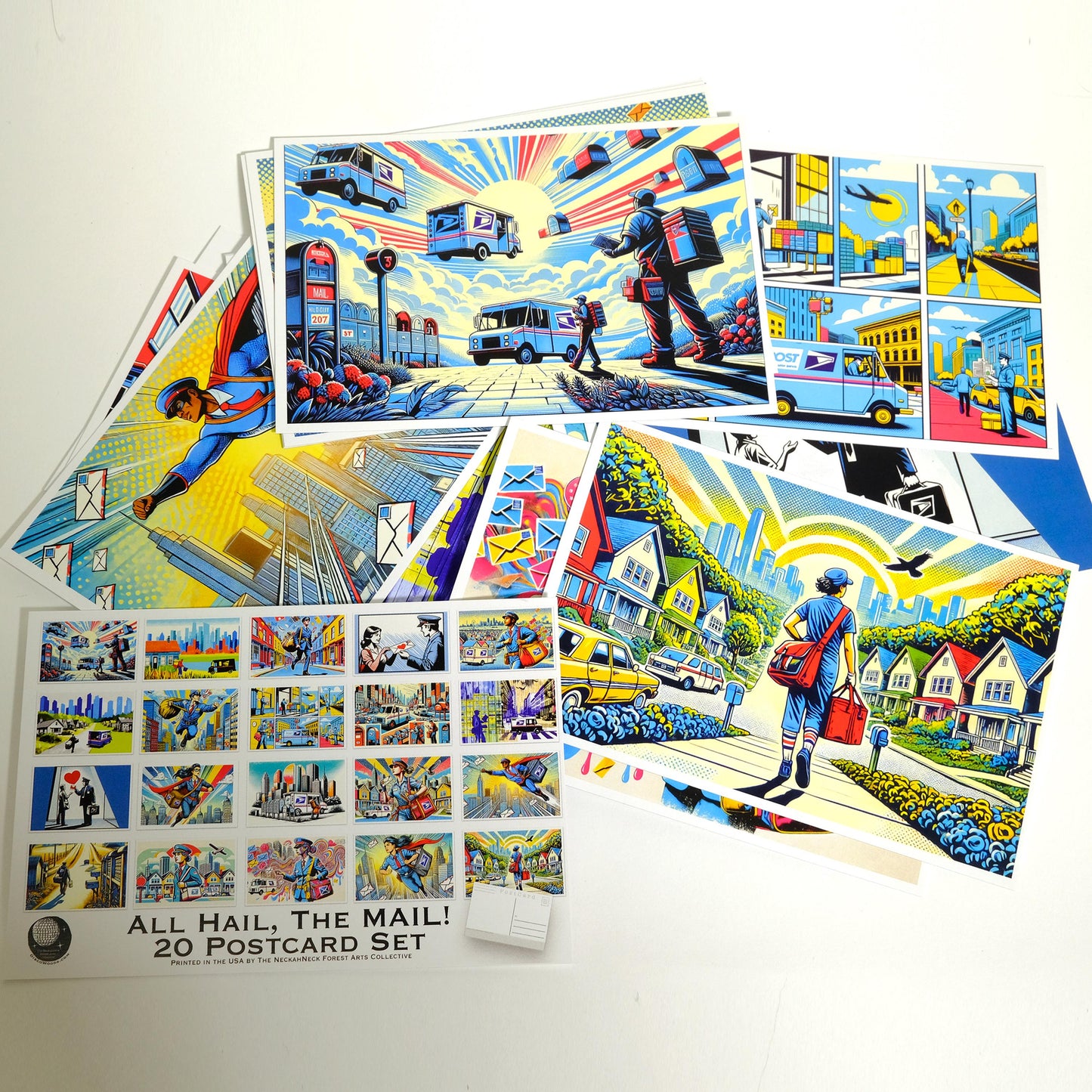 All Hail The Mail Postcards - Set of 20