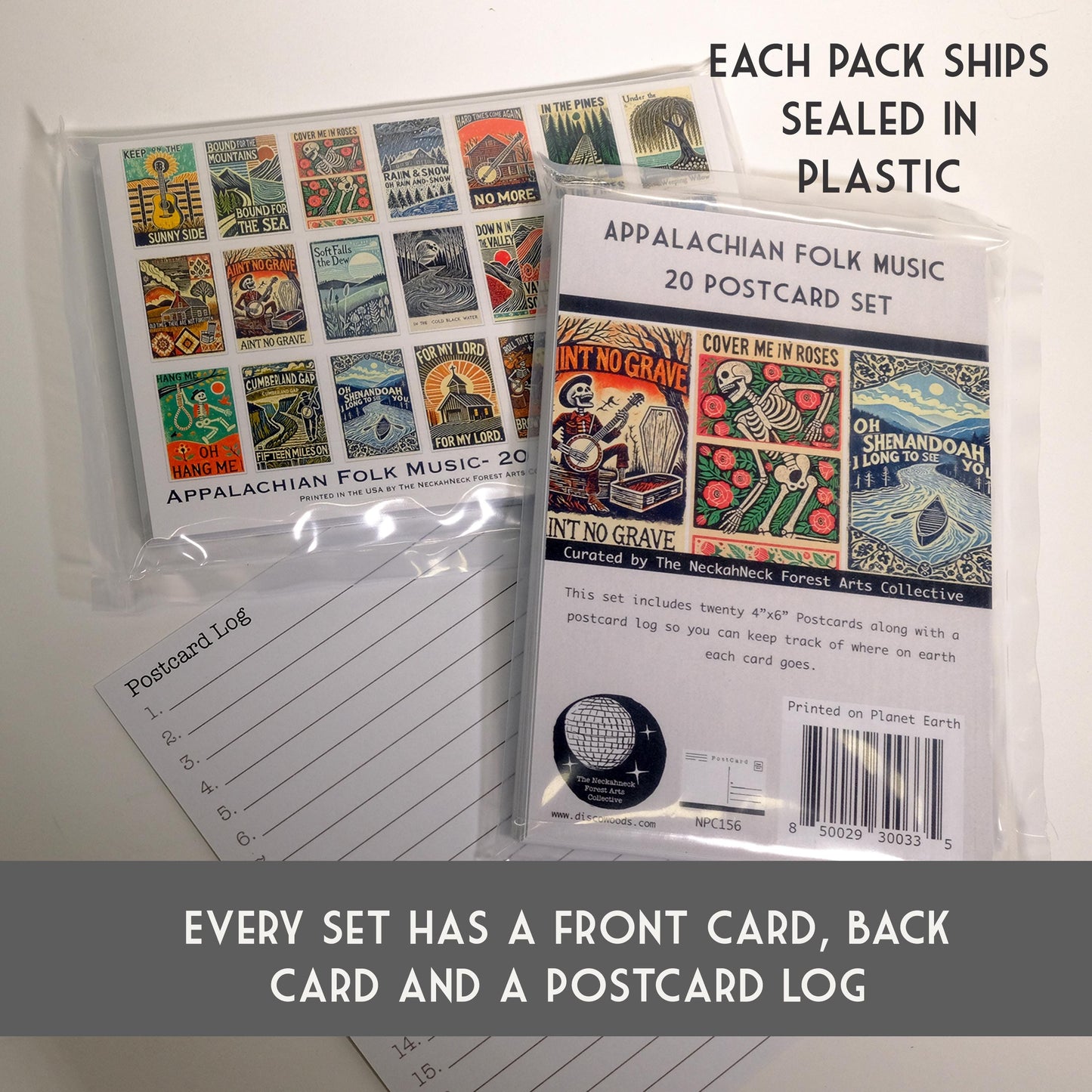 Appalachian Folk Music Postcards – Set of 20