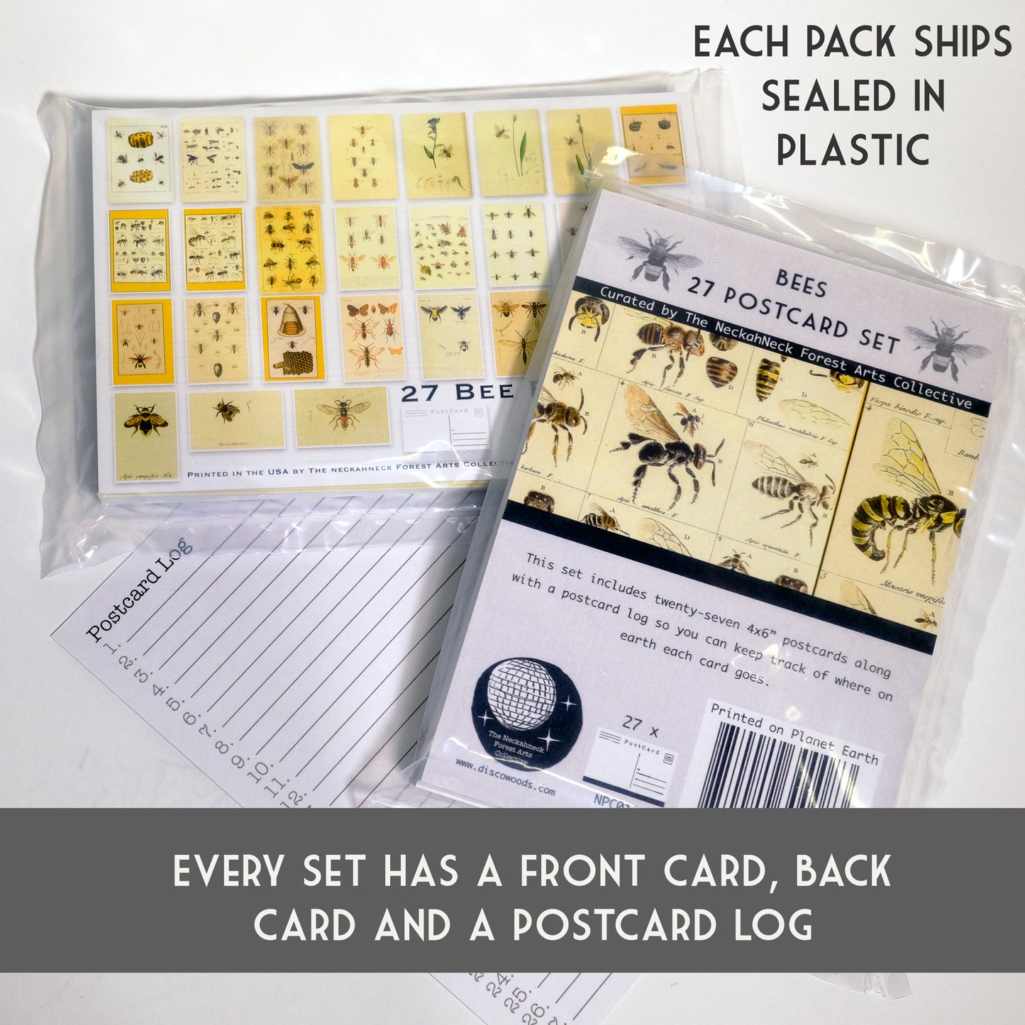Bees Postcards - Set of 27
