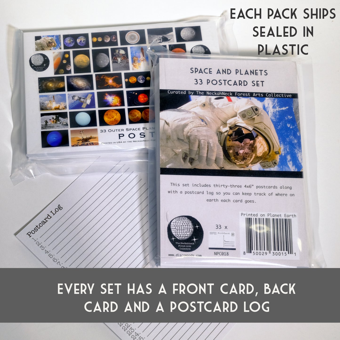 Space and Planet Postcard Pack - Set of 33