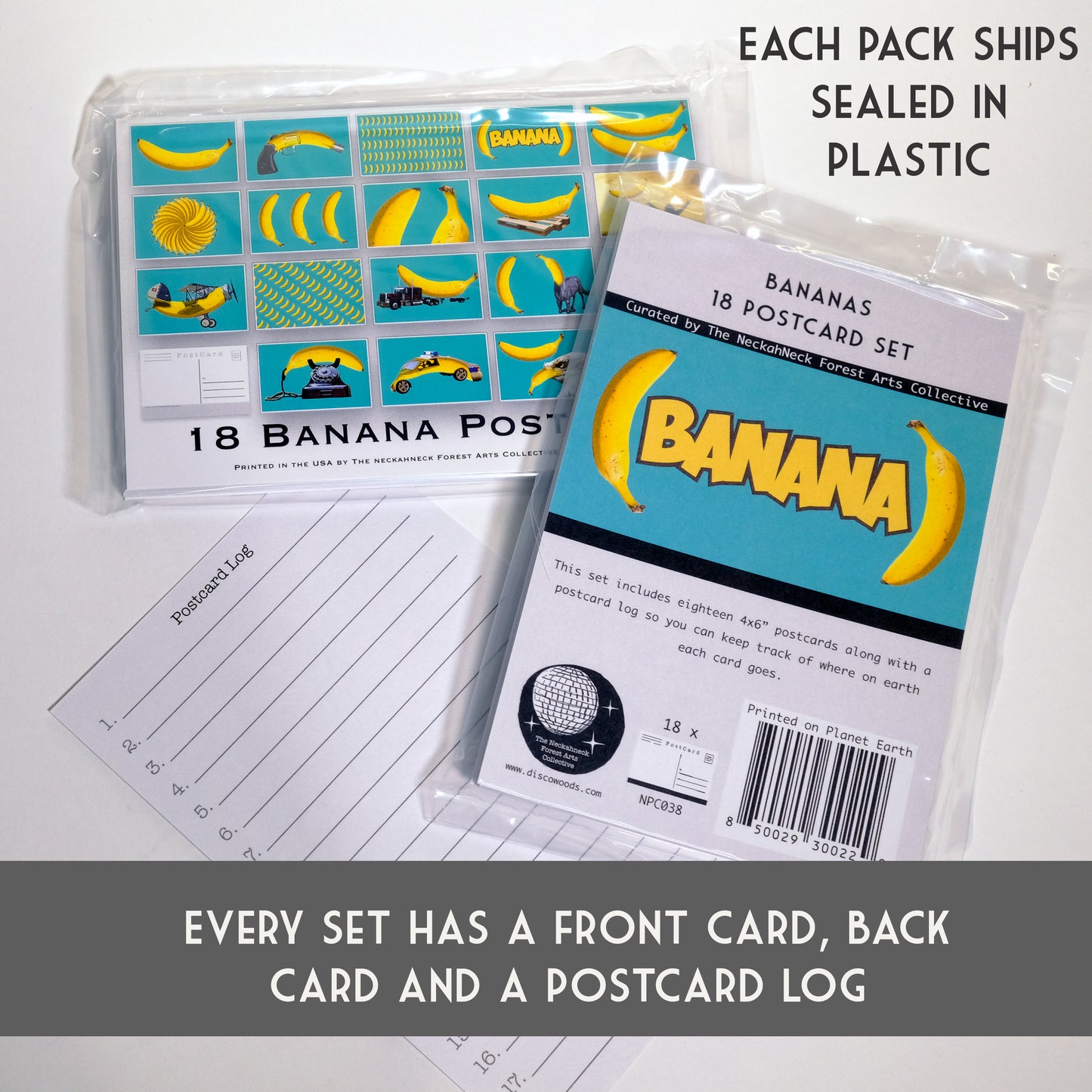 Banana Postcards - Set of 18