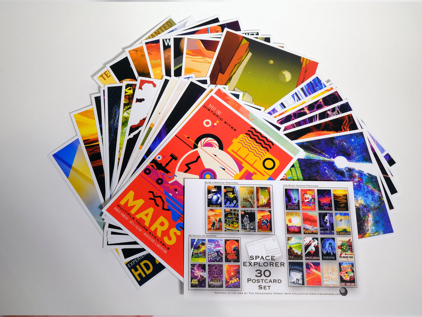 NASA/JPL Space Explorer Postcards - Set of 30
