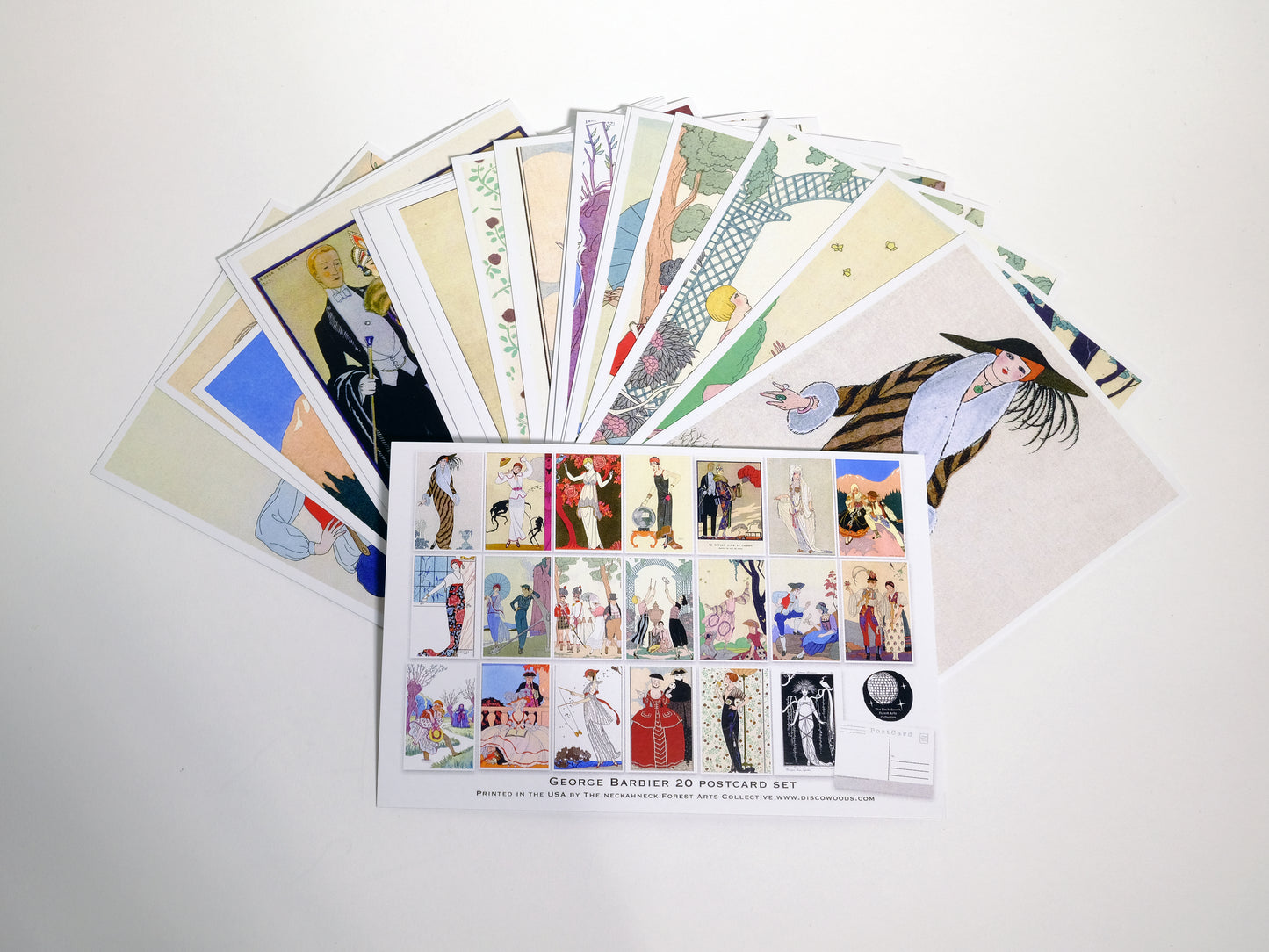 French Fashion Illustration Postcards - Set of 20
