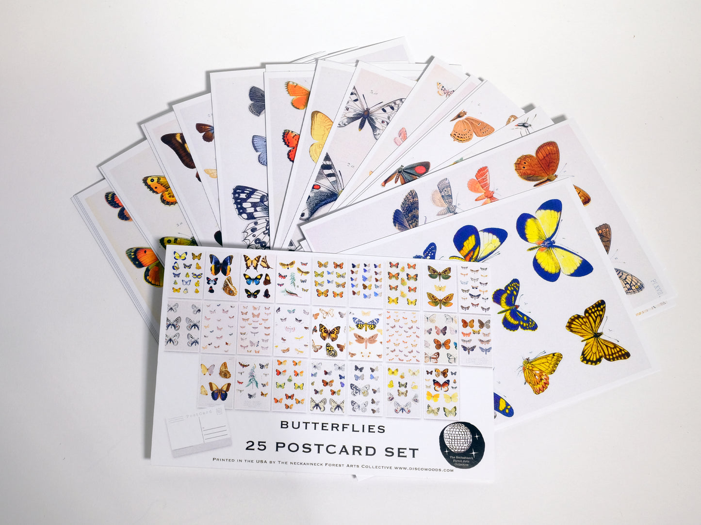 Butterfly Postcards - Set of 25
