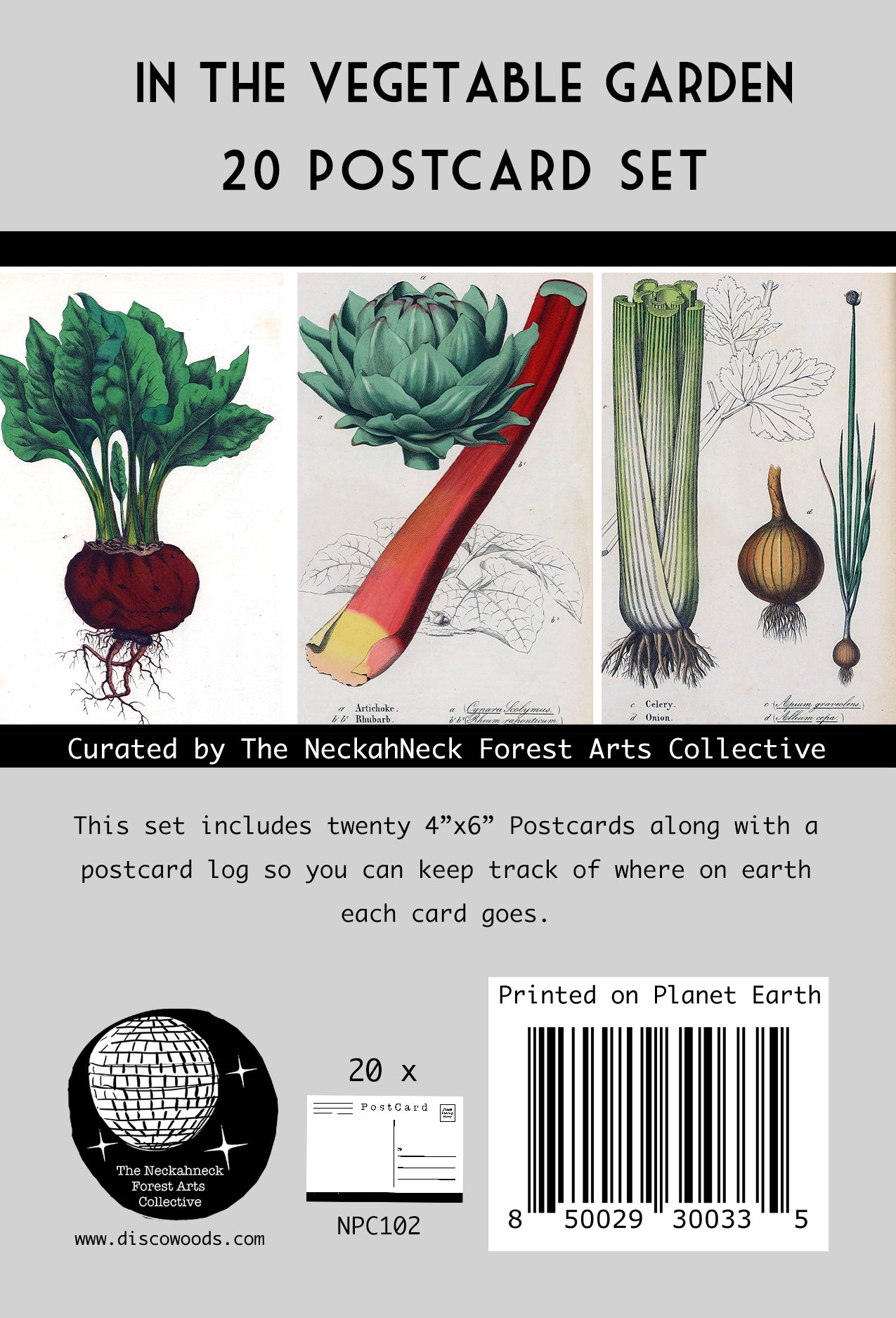 Vegetable Garden Postcards – Set of 20