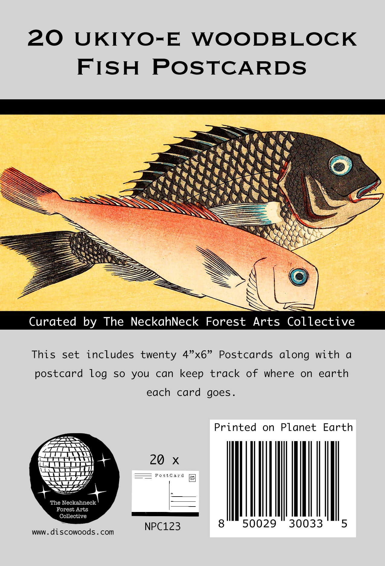 Vintage Japanese Fish Postcards – Set of 20