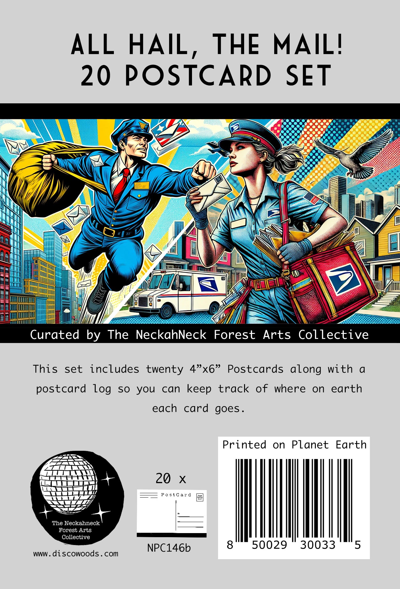 All Hail The Mail Postcards - Set of 20