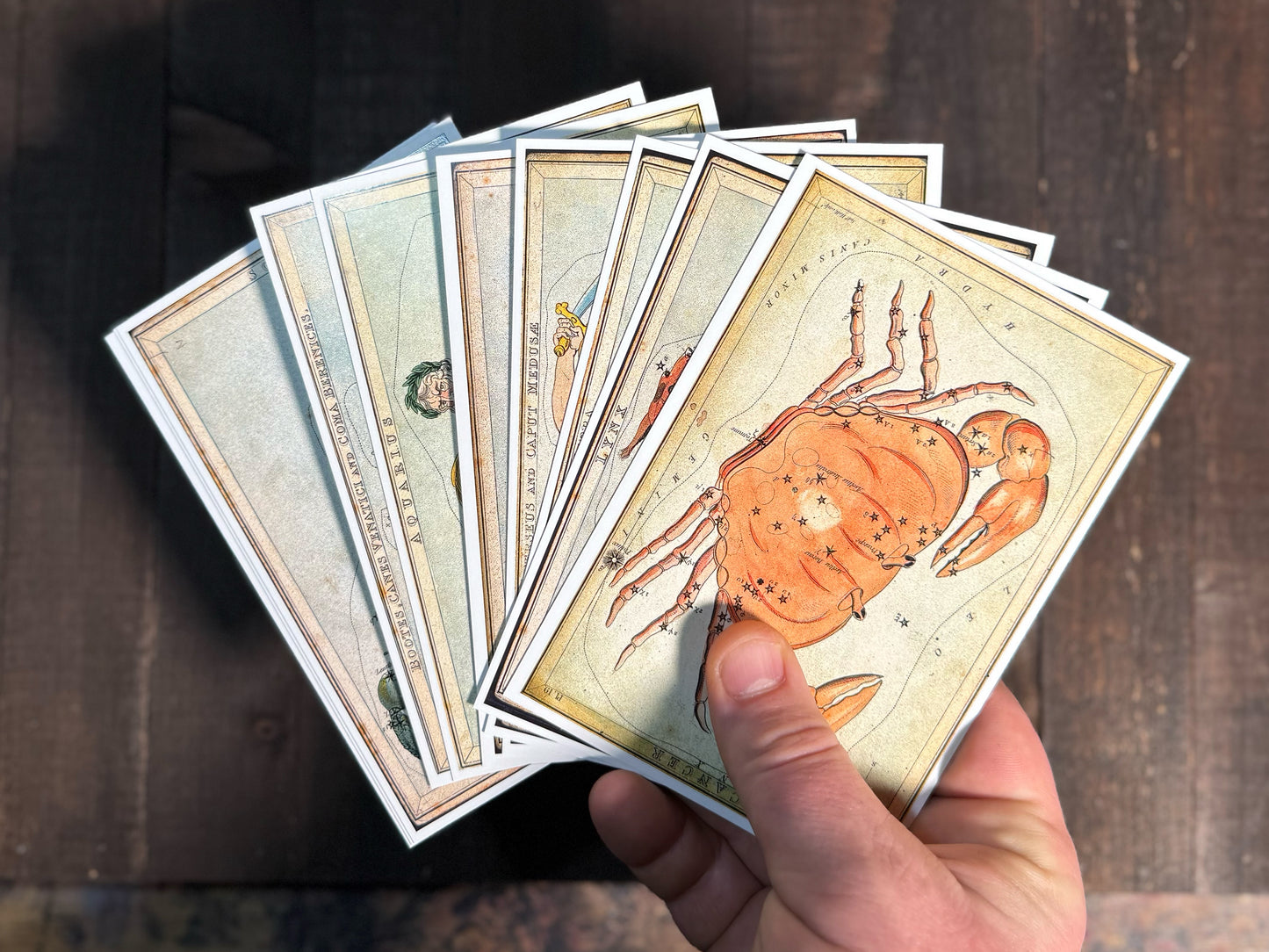 Antique Zodiac Constellation Postcards - Set of 10