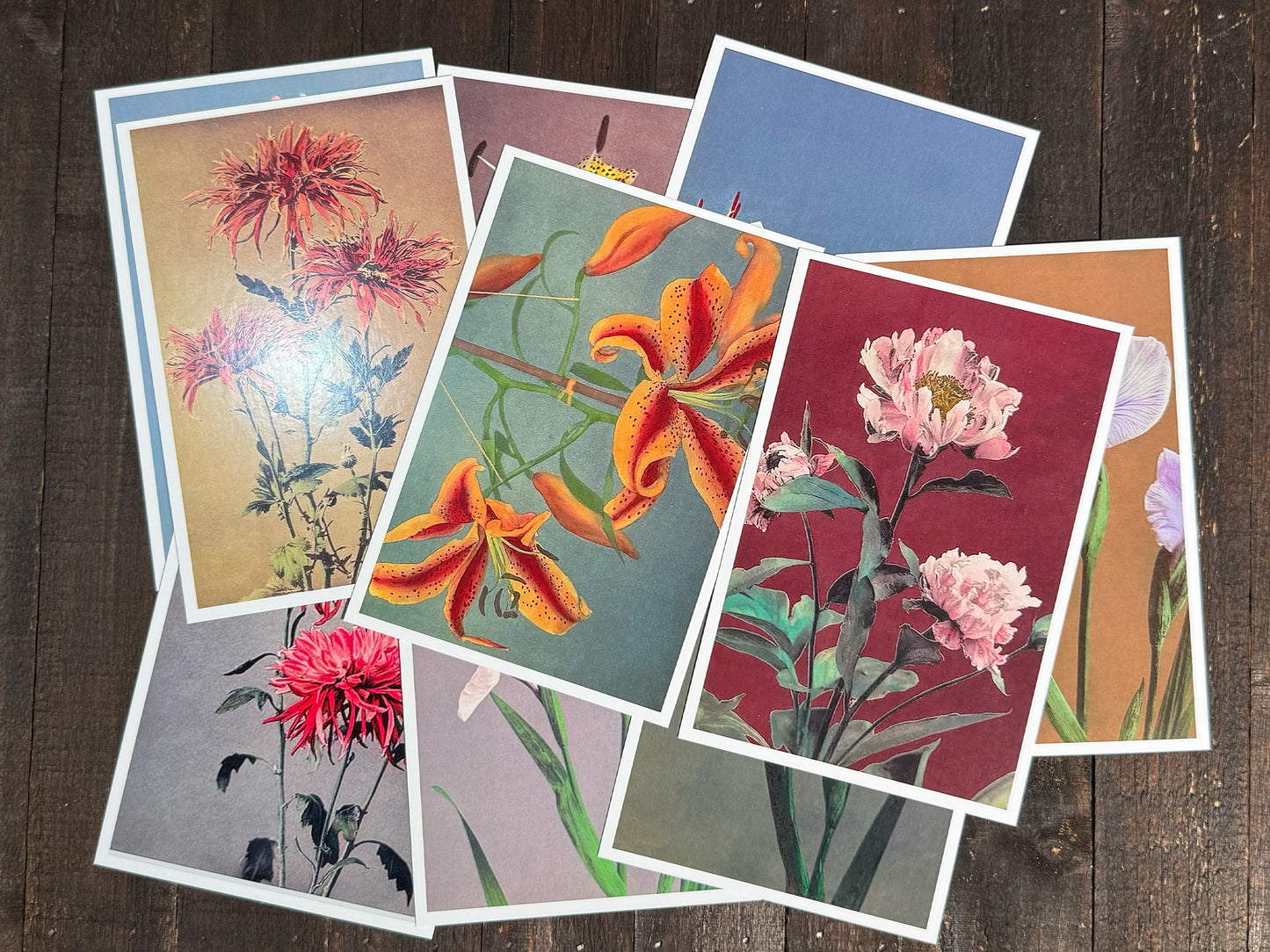 Ogawa Kazumasa Flower Print Postcards - Set of 10