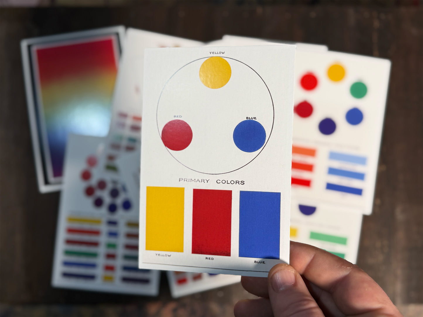 Vintage Color Theory Postcards - Set of 10