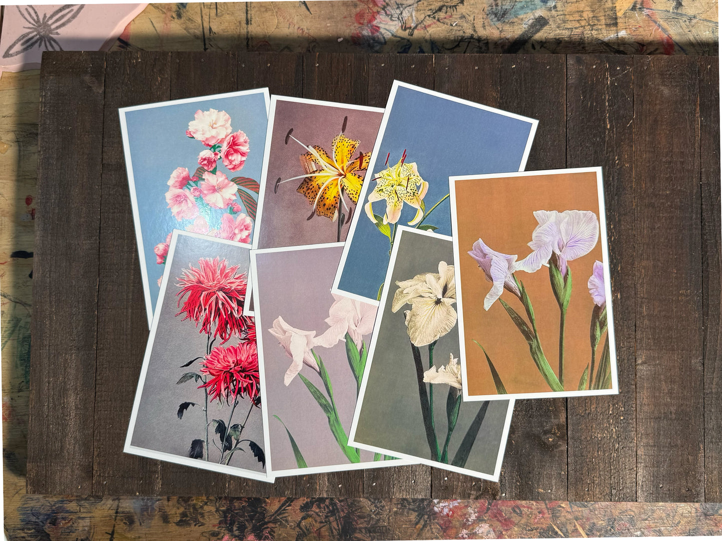 Ogawa Kazumasa Flower Print Postcards - Set of 10