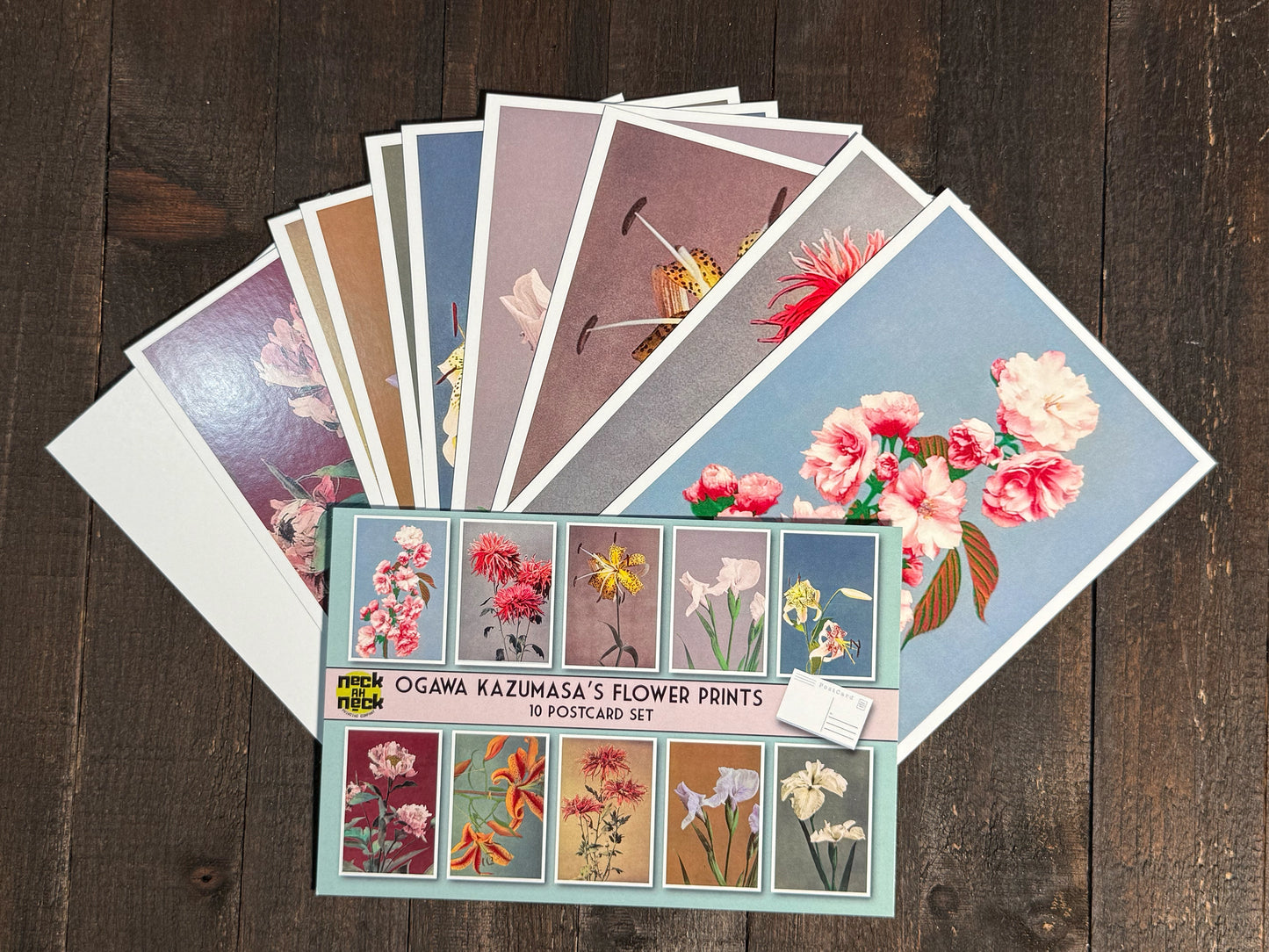 Ogawa Kazumasa Flower Print Postcards - Set of 10
