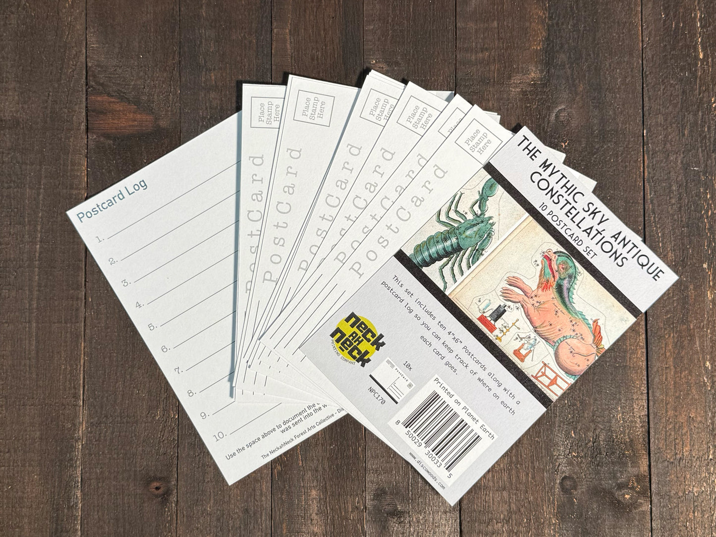 Antique Zodiac Constellation Postcards - Set of 10