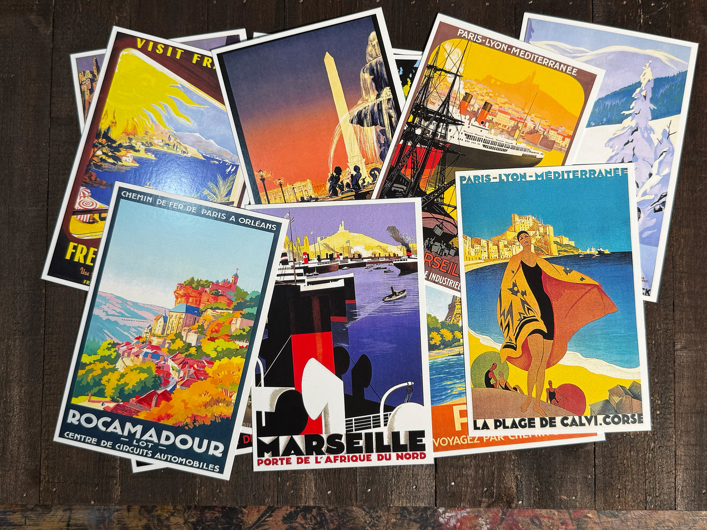 Vintage French Travel Postcards- Set of 20