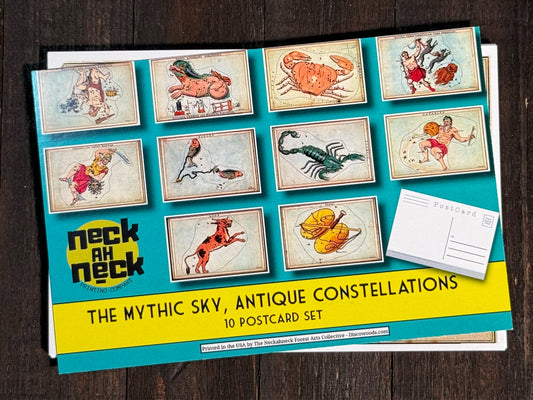 Antique Zodiac Constellation Postcards - Set of 10