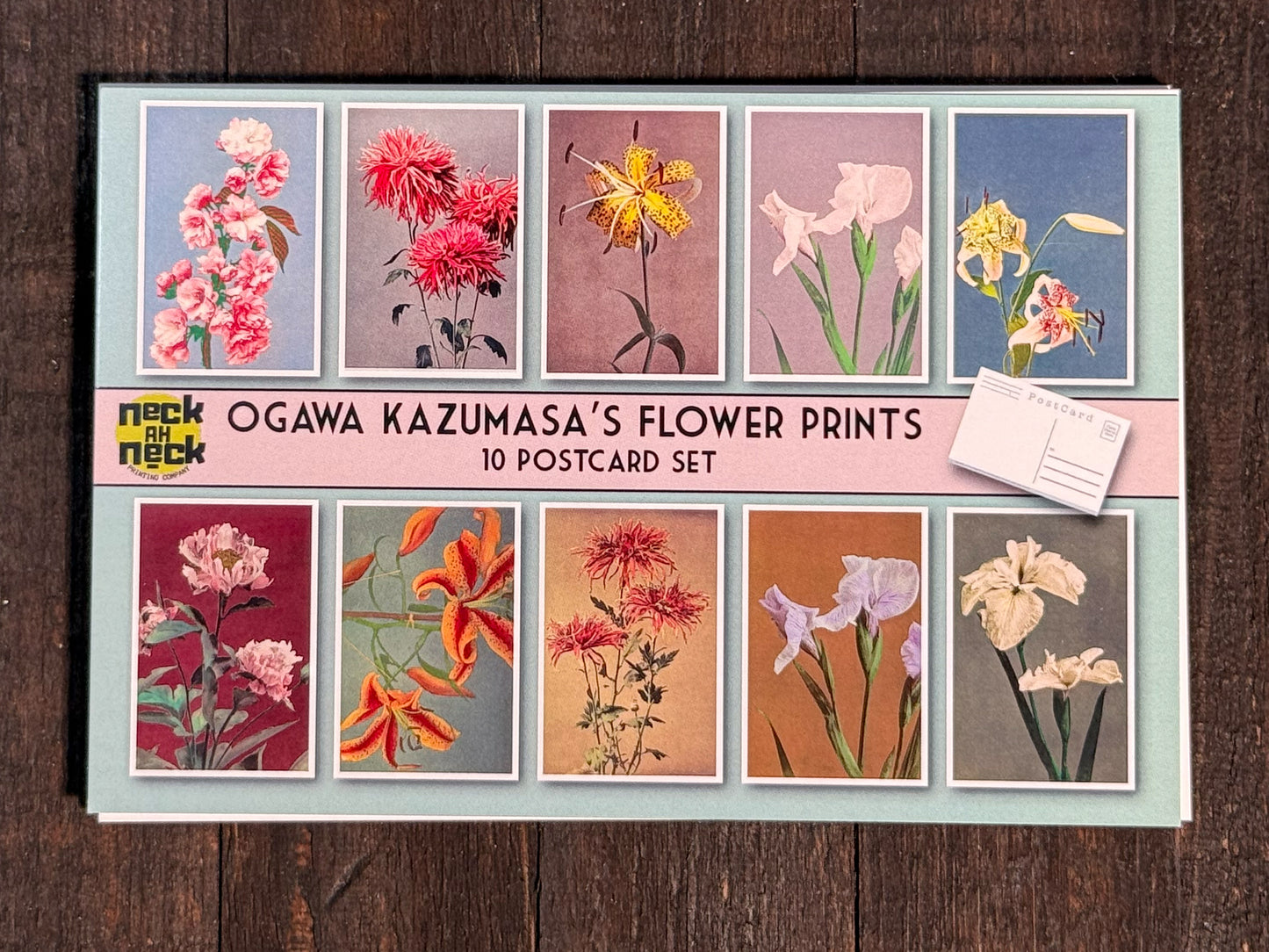 Ogawa Kazumasa Flower Print Postcards - Set of 10