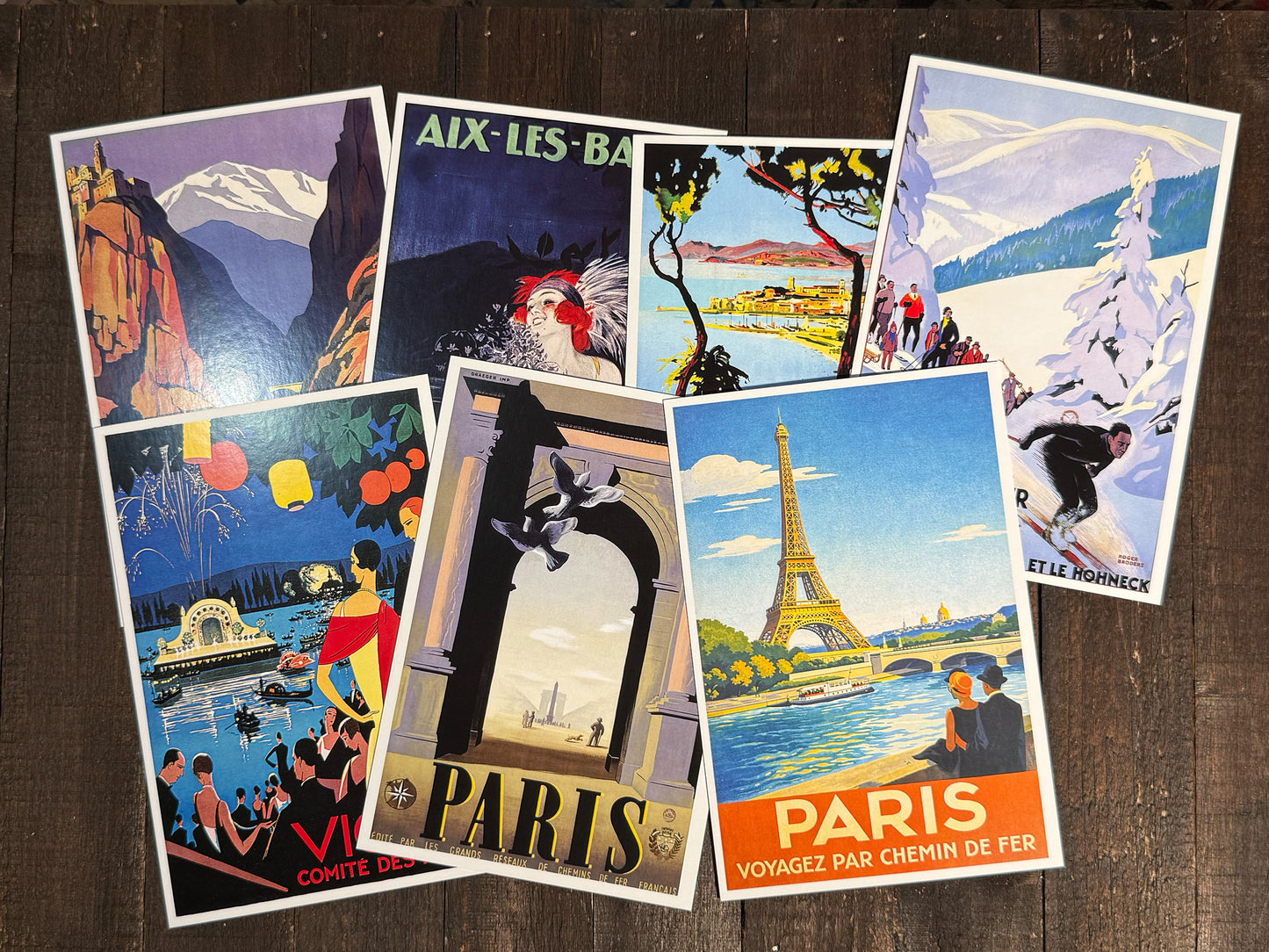 Vintage French Travel Postcards- Set of 20