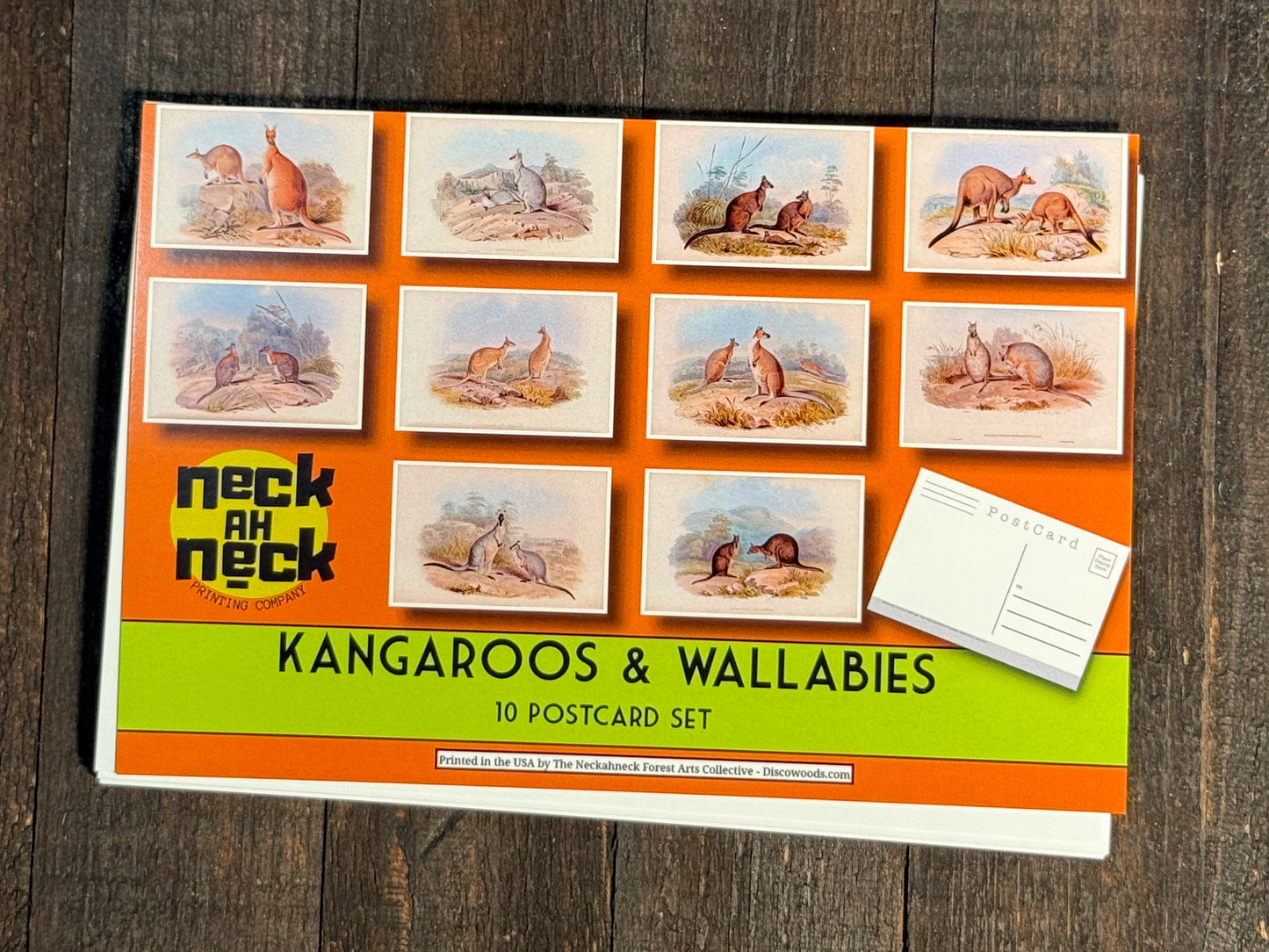 Vintage Kangaroo & Wallaby Postcards - Set of 10