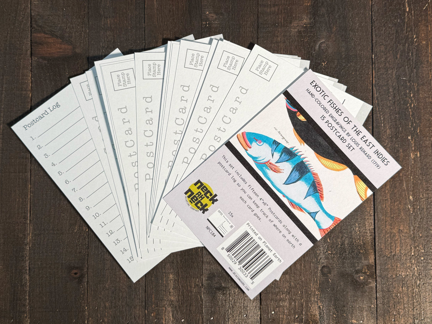 Exotic Fish Art Postcards - Set of 15