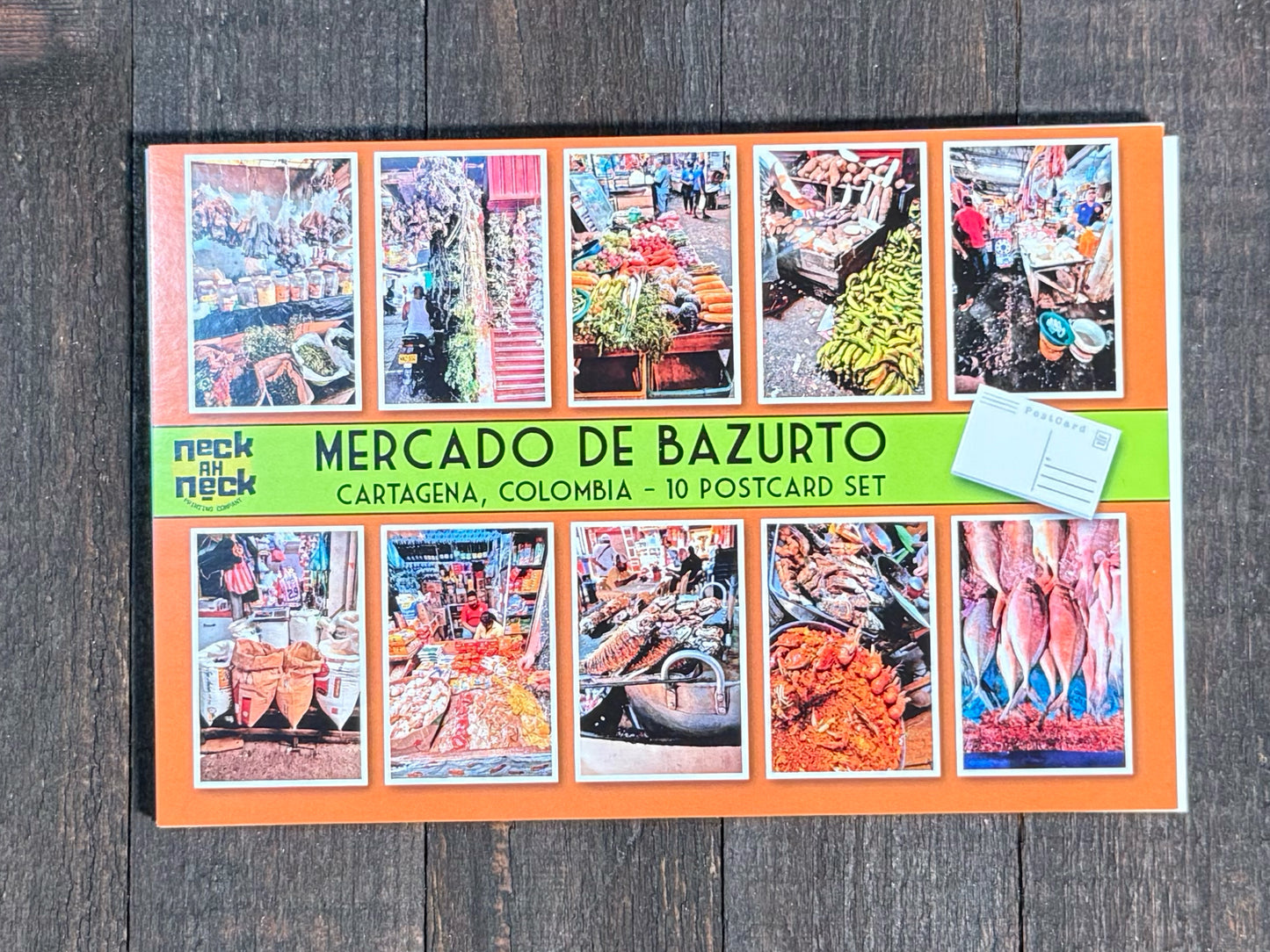 Mercado De Bazurto Colombian Travel Postcard Set- Set of 10