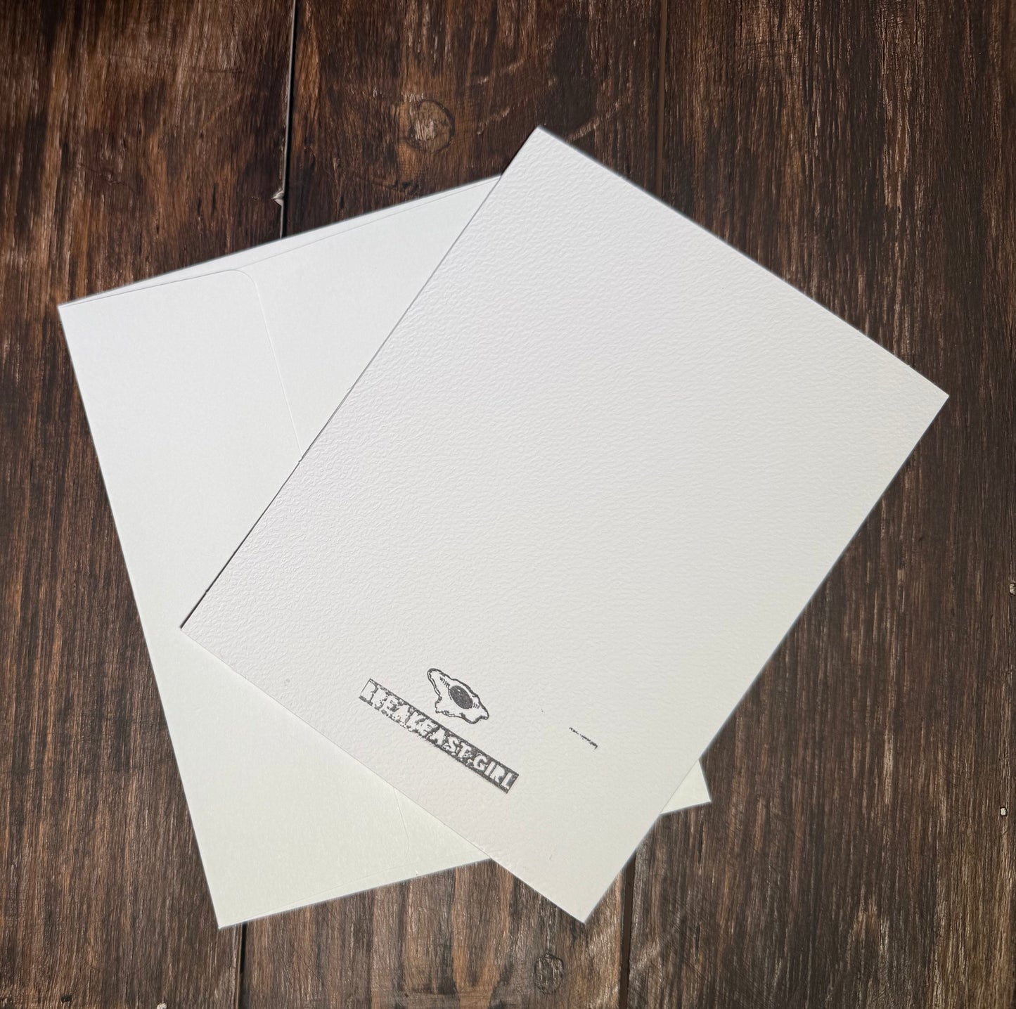 Thank You Hand-Printed Greeting Card