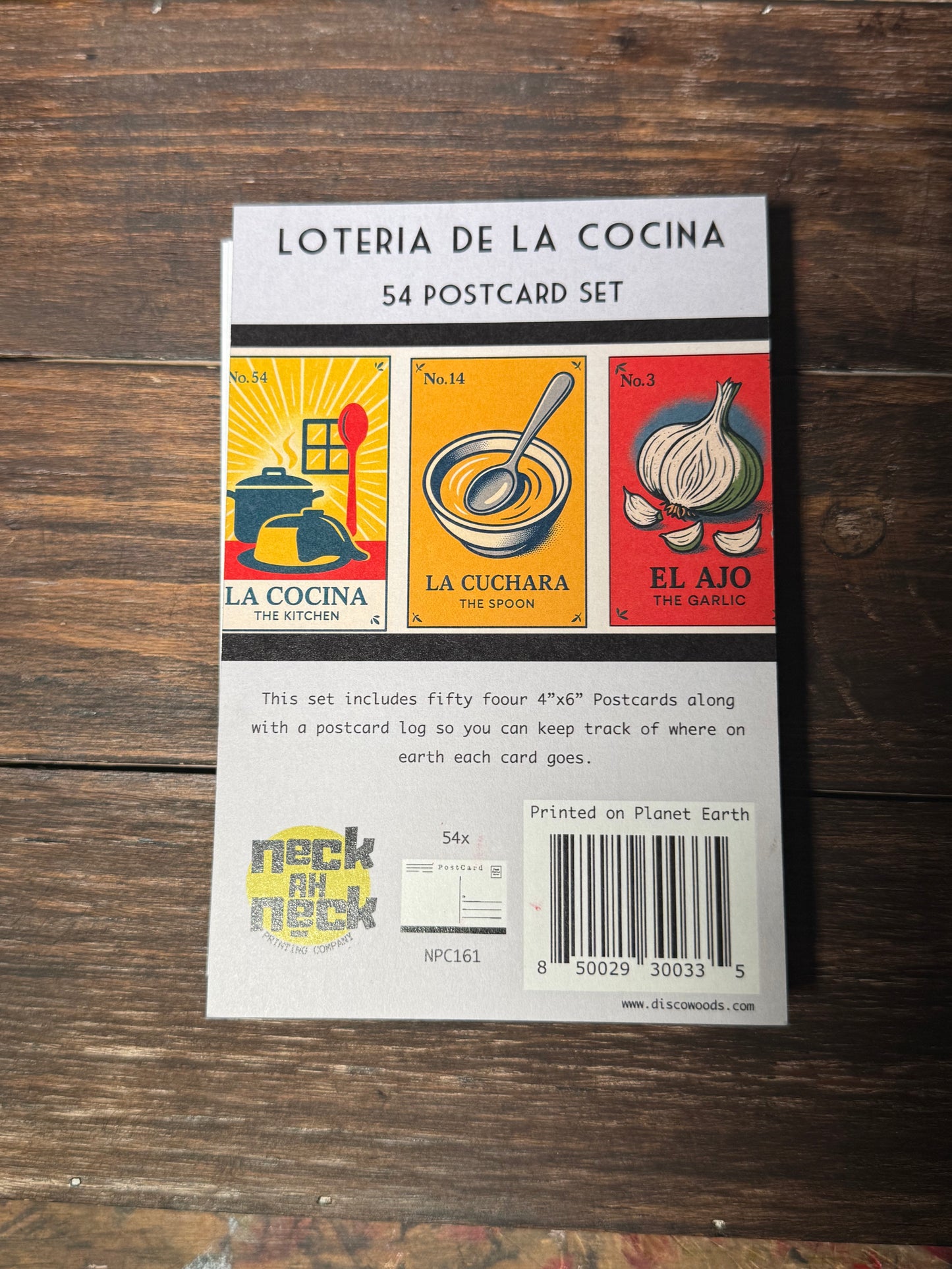 Kitchen Lotería Postcards – 54 Card Set - Latin American Folk Design - unique foodie stationery Prints - Mail Art by Neckahneck