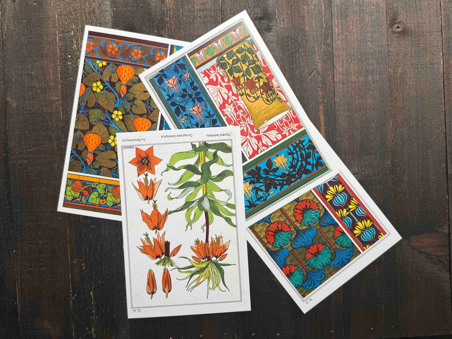 Eugène Grasset Ornamentals Postcards -  Set of 15