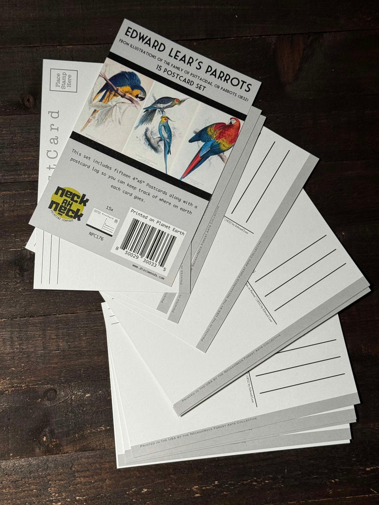 Parrots Postcards - Set of 15