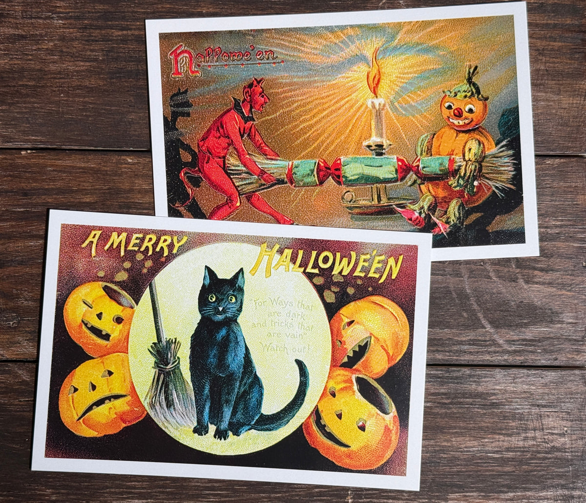 Vintage Halloween Postcards – Set of 20