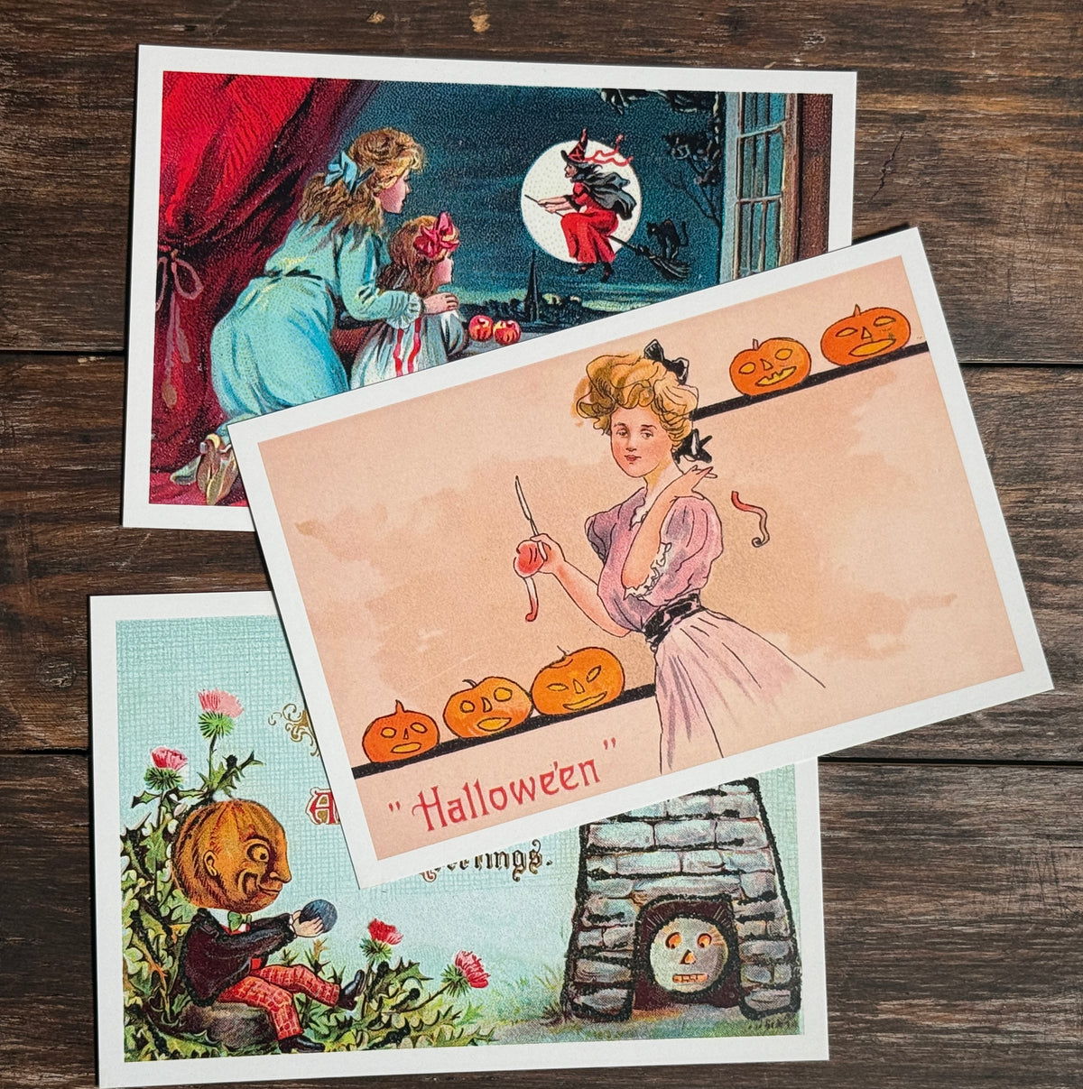 Vintage Halloween Postcards – Set of 20