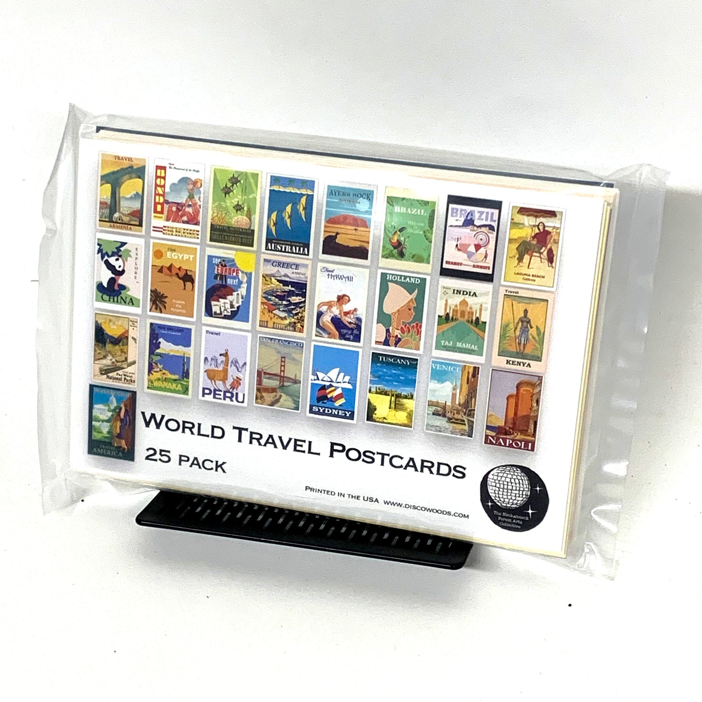 World Travel Postcards - Set of 25