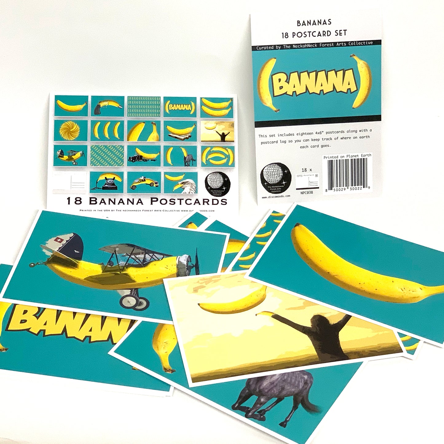 Banana Postcards - Set of 18