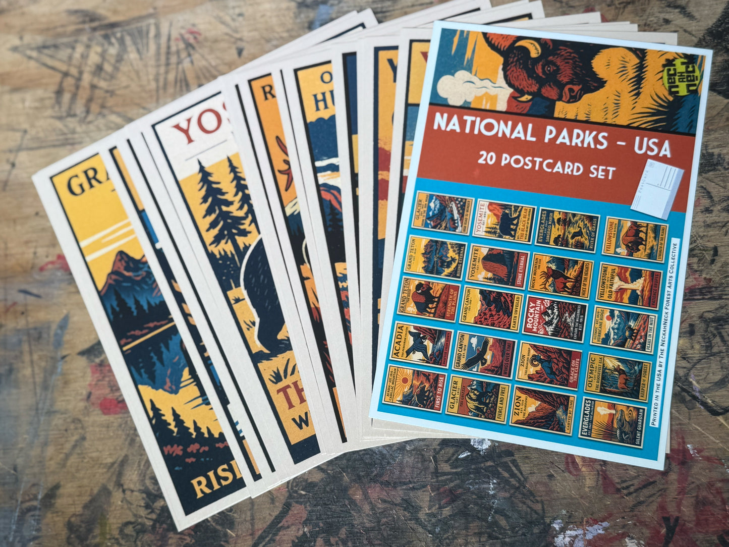 Vintage National Parks Postcards- Set of 20