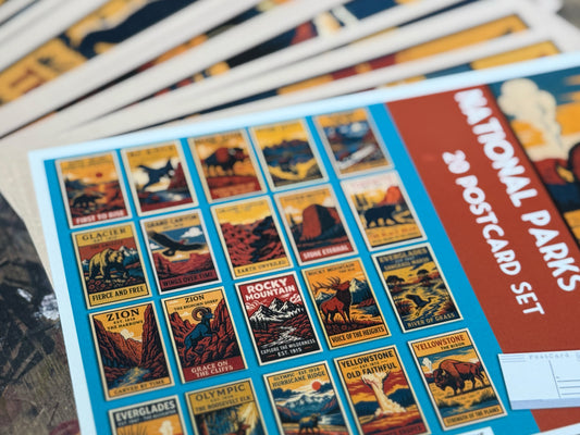 Vintage National Parks Postcards- Set of 20