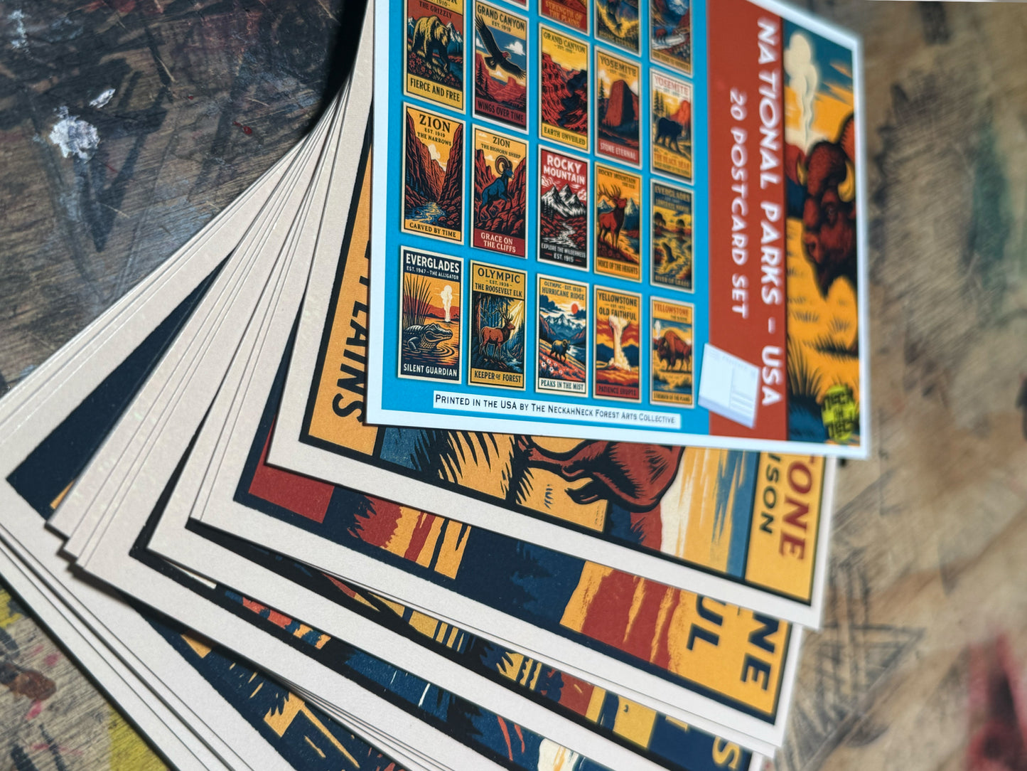 Vintage National Parks Postcards- Set of 20