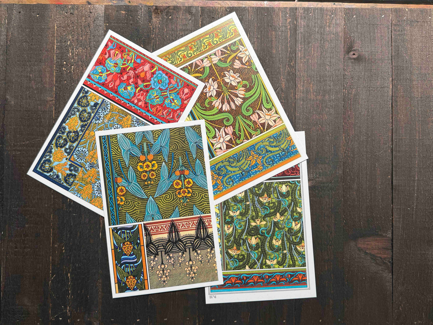 Eugène Grasset Ornamentals Postcards -  Set of 15